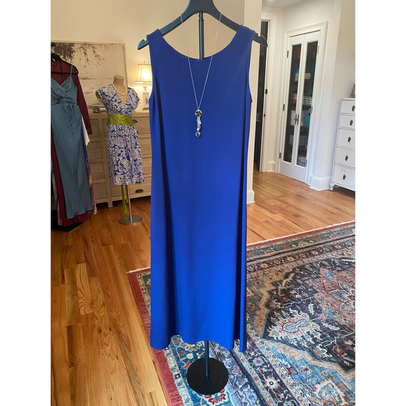 Cynthia Howie for Maggy Boutique Dresses & Skirts - Cynthia Howie for Maggy Boutique Blue 100% Silk Sleeveless Maxi Dress Size 8